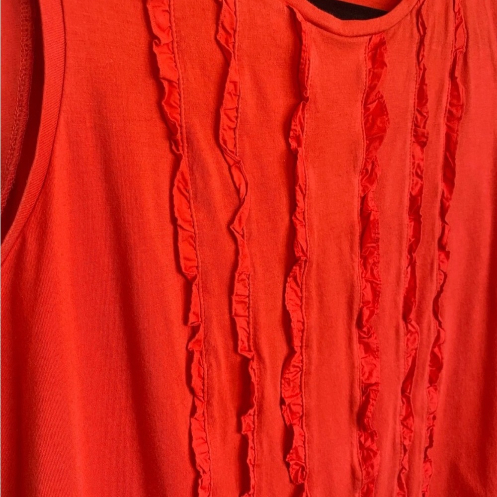 Ann Taylor Ruffle Front Shell - Picture 4 of 7